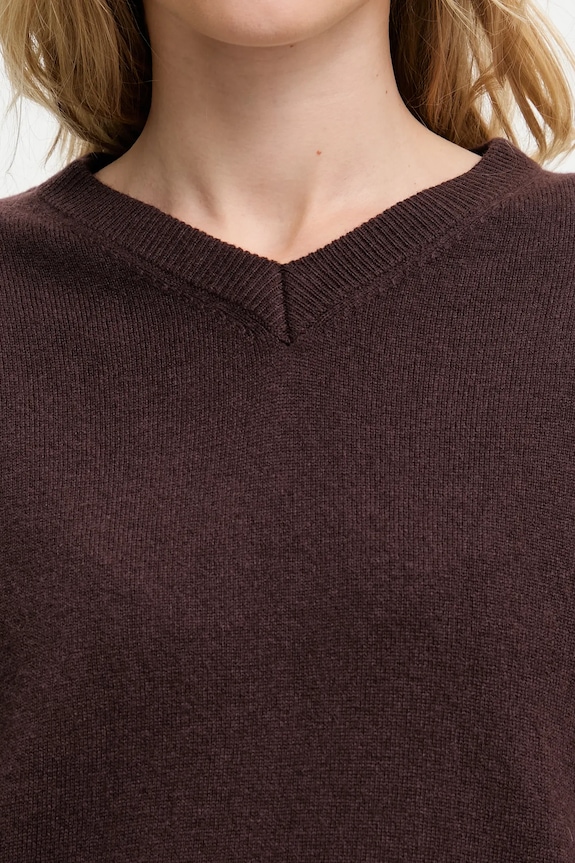 Answear.LAB sweter z wełny merino z szalem WA25-SWD028