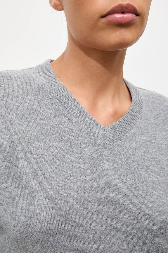 Answear.LAB sweter z wełny merino z apaszką WA25-SWD029