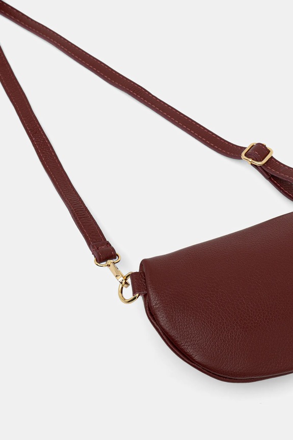 Αξεσουάρ Answear.LAB Τσαντάκι μέσης γυναικείο δερμάτινο 565.hak μπορντό