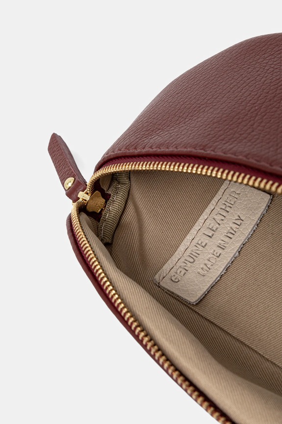 Answear.LAB Τσαντάκι μέσης γυναικείο δερμάτινο 565.hak μπορντό