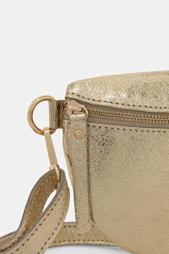 Answear.LAB Τσαντάκι μέσης Γυναικείο δερμάτινο χρυσαφί 565.hak