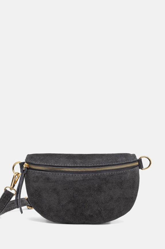 Answear.LAB pasna torbica ženska semišasta Ne ustreza A4 siva 683.hak