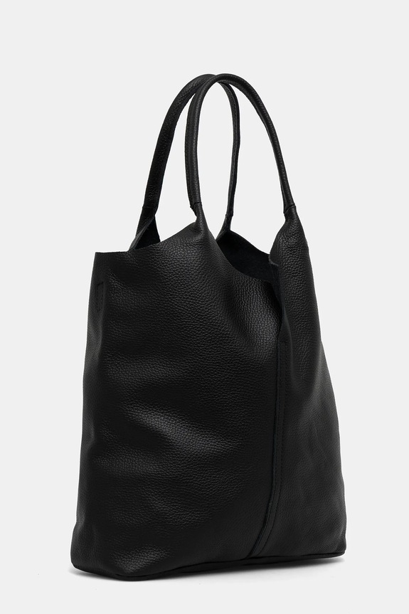 Akcesoria Answear.LAB torebka skórzana 916.hak czarny