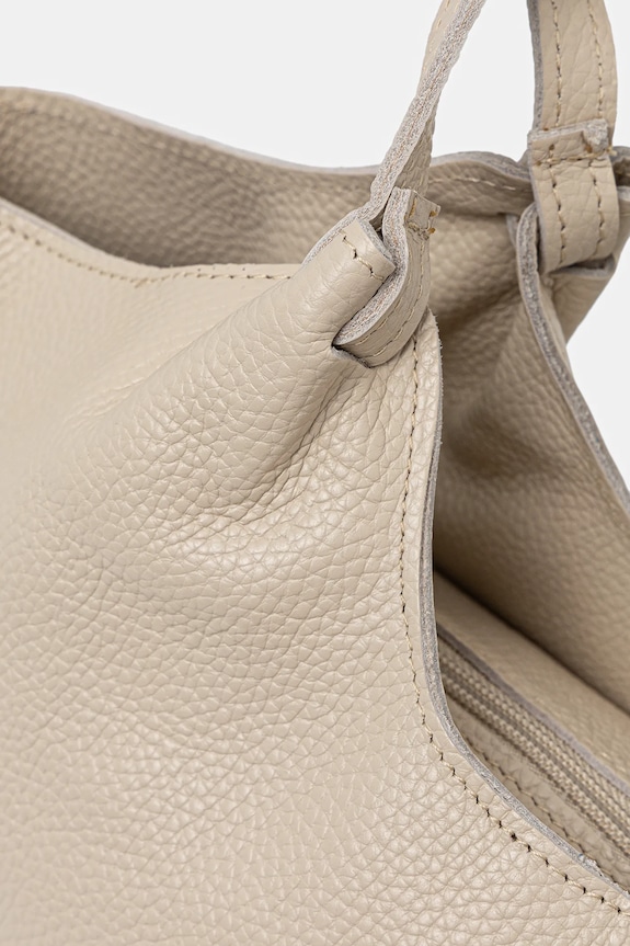Answear.LAB torebka shopper damska skórzana beżowy 1239.hak