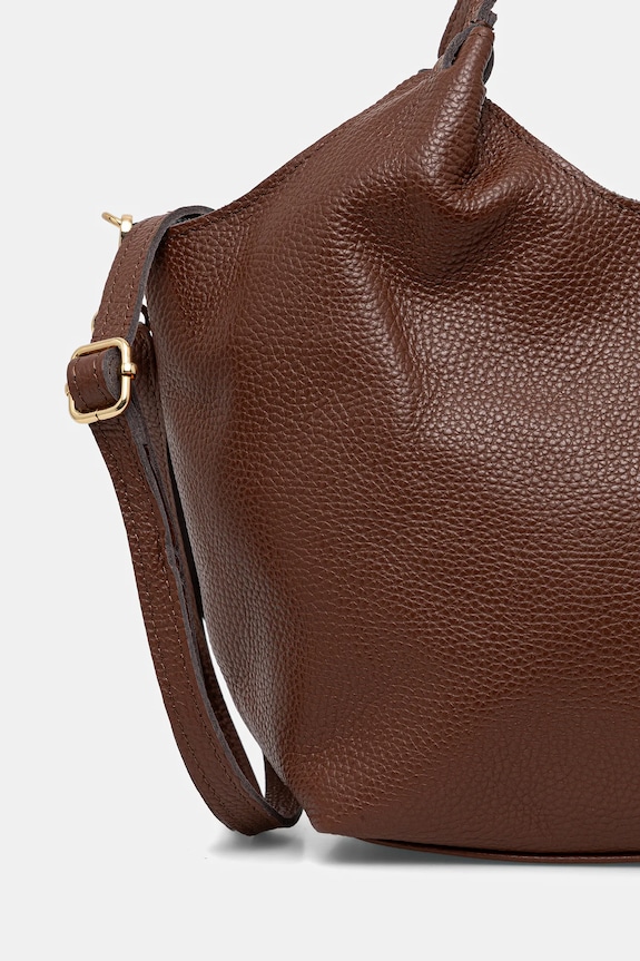 Answear.LAB torebka shopper damska skórzana brązowy 1239.hak