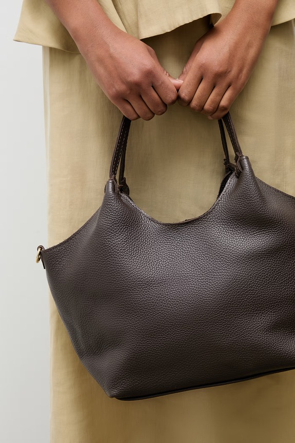 Answear.LAB torebka shopper damska skórzana skóra licowa brązowy 1239.hak