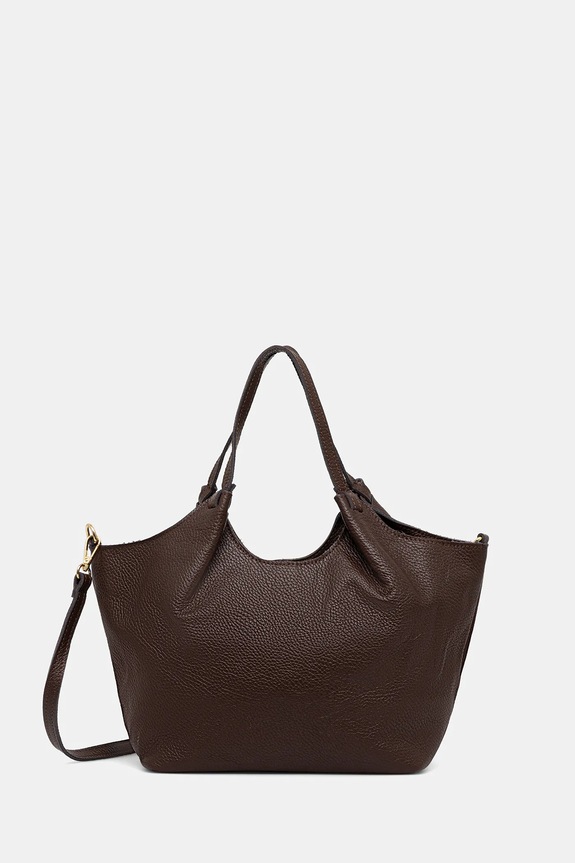 Answear.LAB torebka shopper damska skórzana 1239.hak brązowy WS26