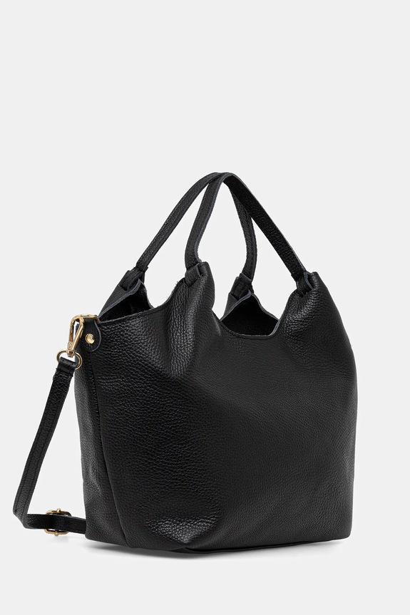 Answear.LAB torebka shopper damska skórzana 1239.hak czarny WS26