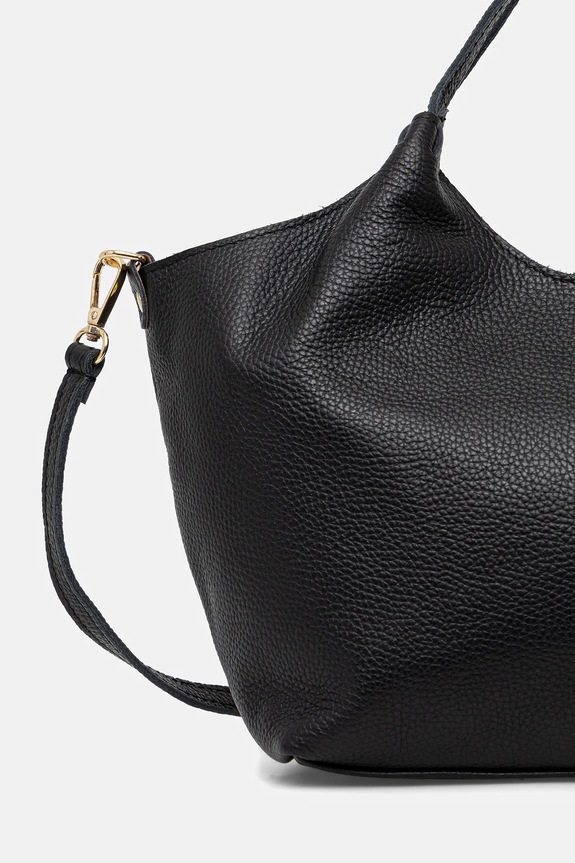 Answear.LAB torebka shopper damska skórzana czarny 1239.hak