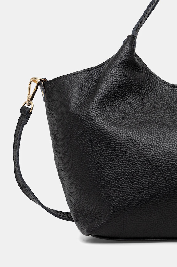 Answear.LAB torebka shopper damska skórzana czarny 1239.hak