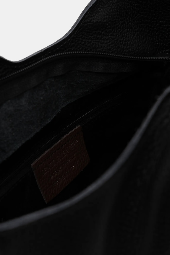 Answear.LAB torebka shopper damska skórzana 1239.hak czarny