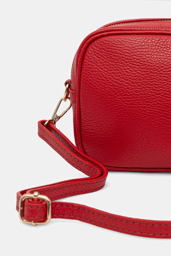 Doplnky Answear.LAB crossbody kabelka dámska kožená 1159.hak červená