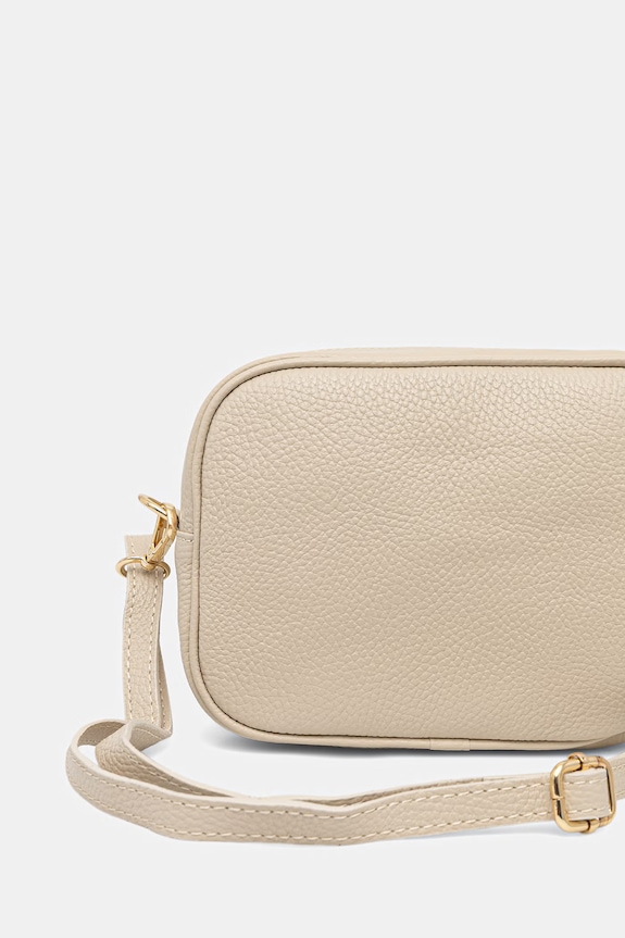 Doplnky Answear.LAB crossbody kabelka dámska kožená 1159.hak béžová