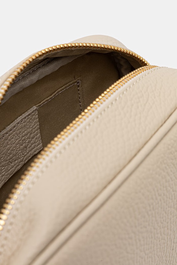 Answear.LAB crossbody kabelka dámska kožená 1159.hak béžová