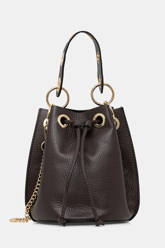 Kožna torba Answear.LAB bez uzorka smeđa 926.hak