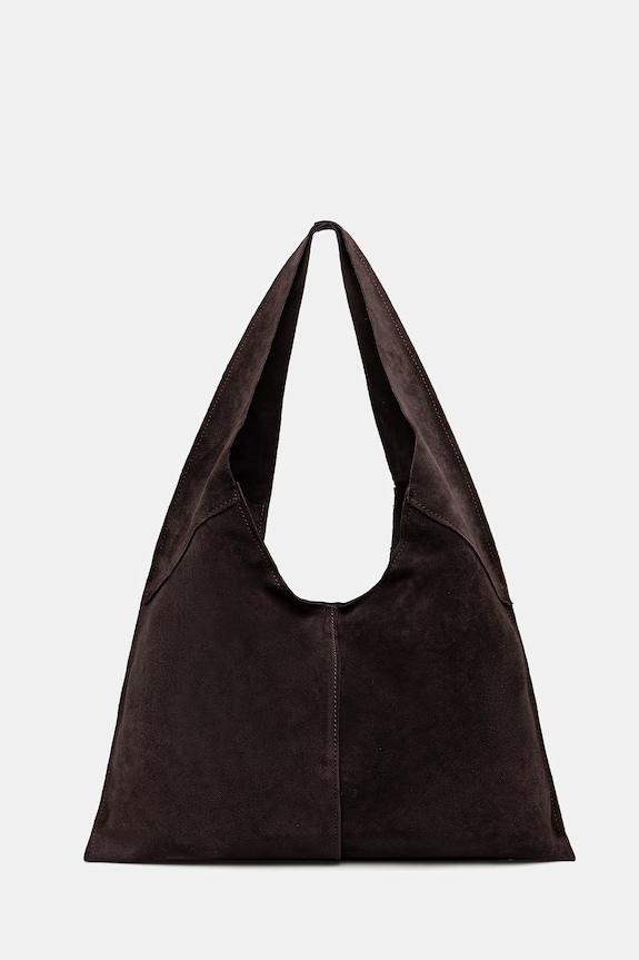 Semišová kabelka Answear.LAB semišová kůže hnědá MBP070HO3.iak
