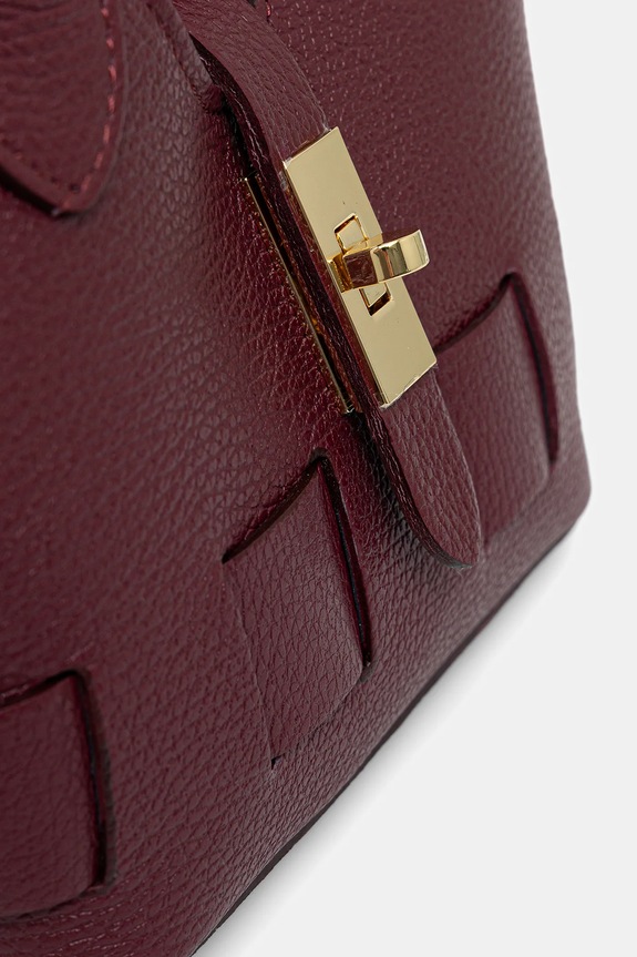 Answear.LAB borsa a mano in pelle granata 1096