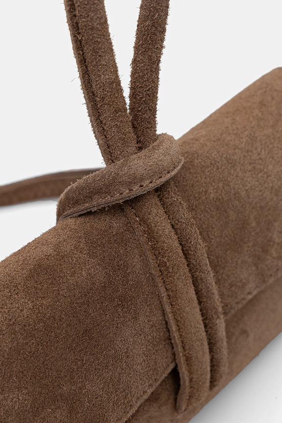 Answear.LAB kopertówka zamszowa 1013 beżowy