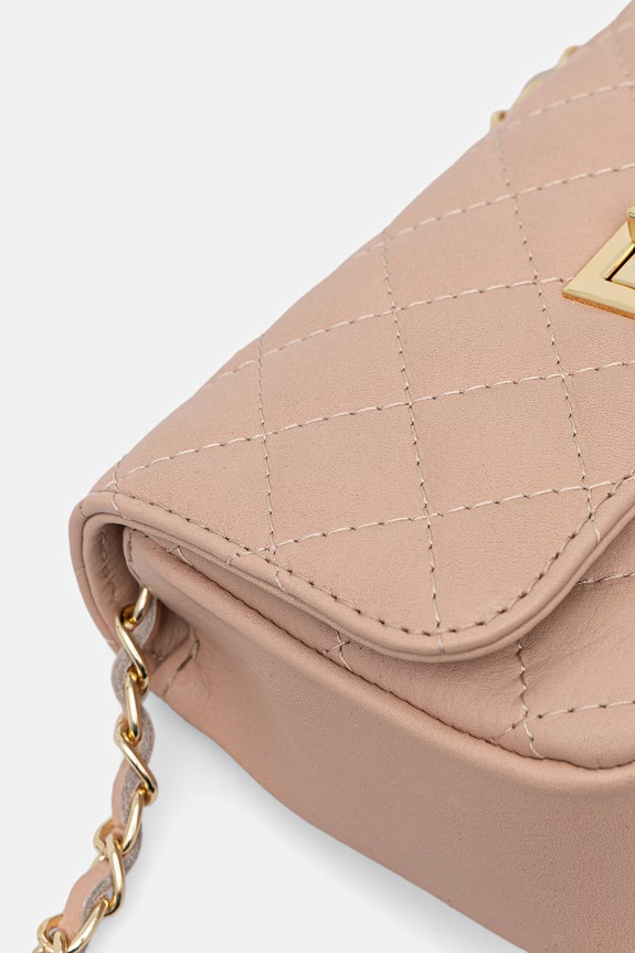 Answear.LAB crossbody kabelka dámska kožená ružová 0067.hak