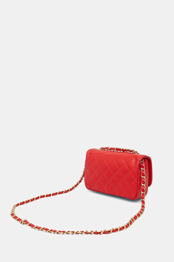 Akcesoria Answear.LAB torebka crossbody damska skórzana 0067.hak czerwony