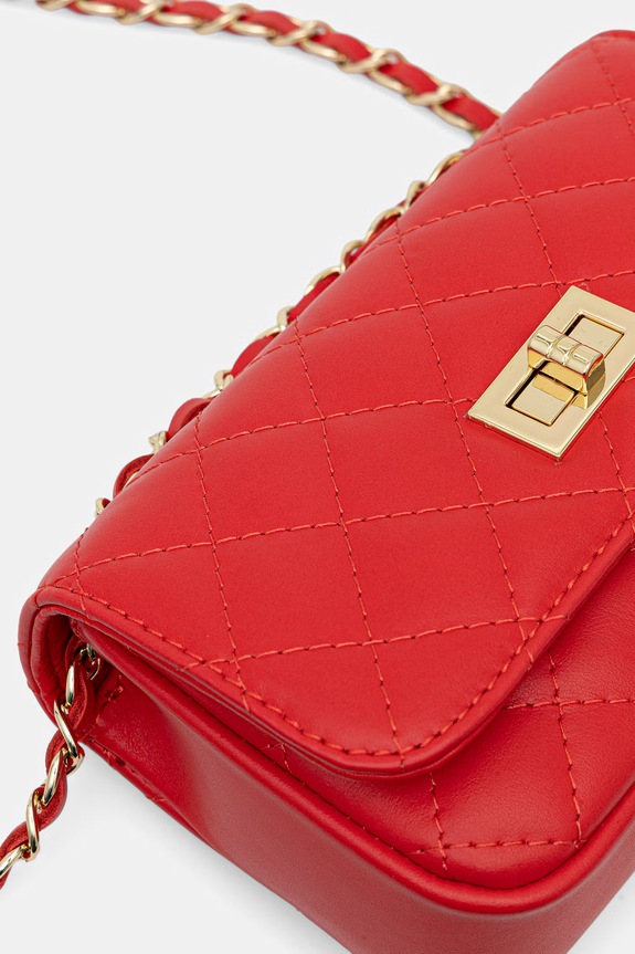 Answear.LAB torebka crossbody damska skórzana czerwony 0067.hak
