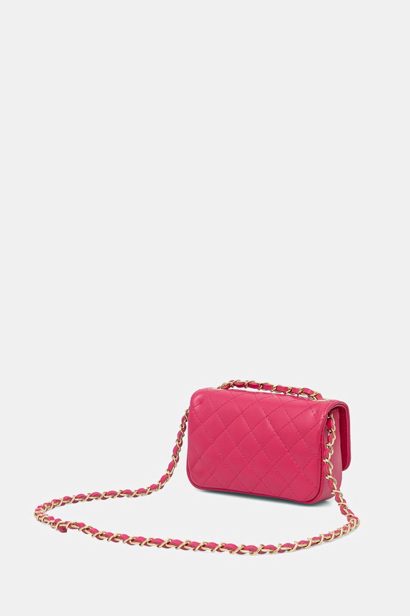 Doplnky Answear.LAB crossbody kabelka dámska kožená 0067.hak ružová
