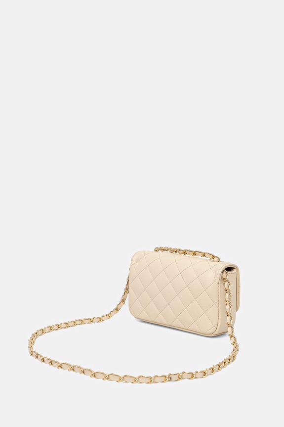 Akcesoria Answear.LAB torebka crossbody damska skórzana 0067.hak beżowy