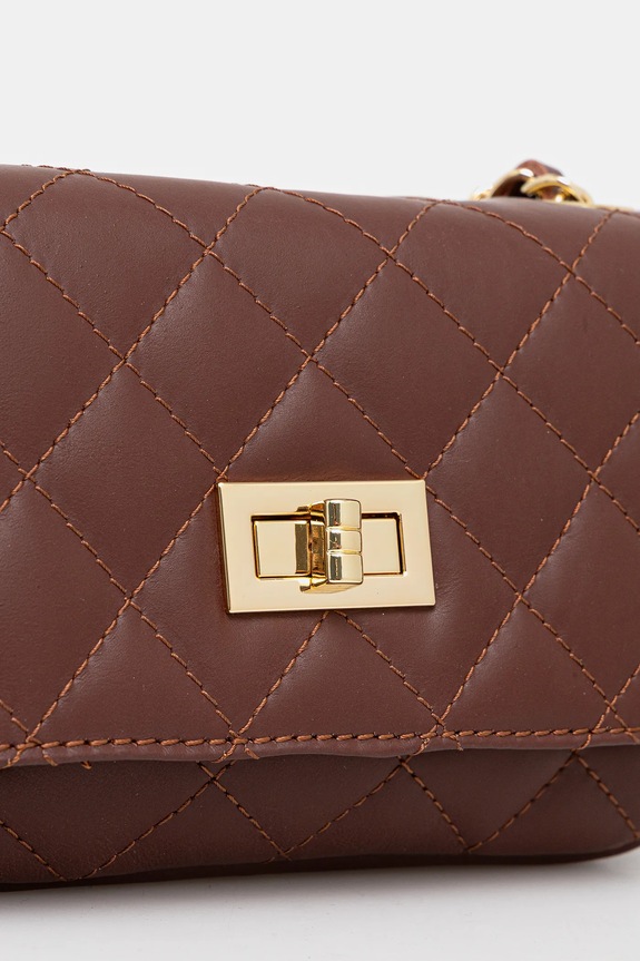 Answear.LAB torebka crossbody damska skórzana brązowy 0067.hak
