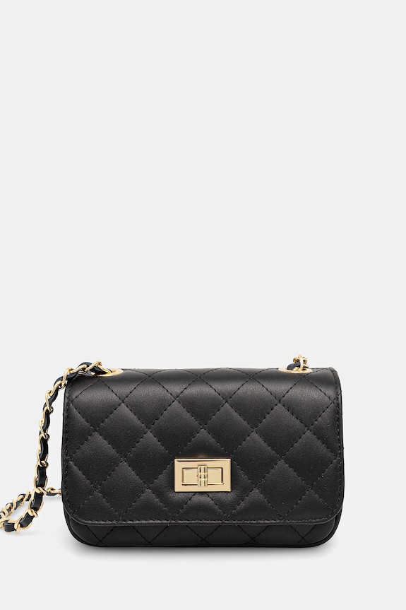 Answear.LAB torebka crossbody damska skórzana skóra licowa czarny 0067.hak