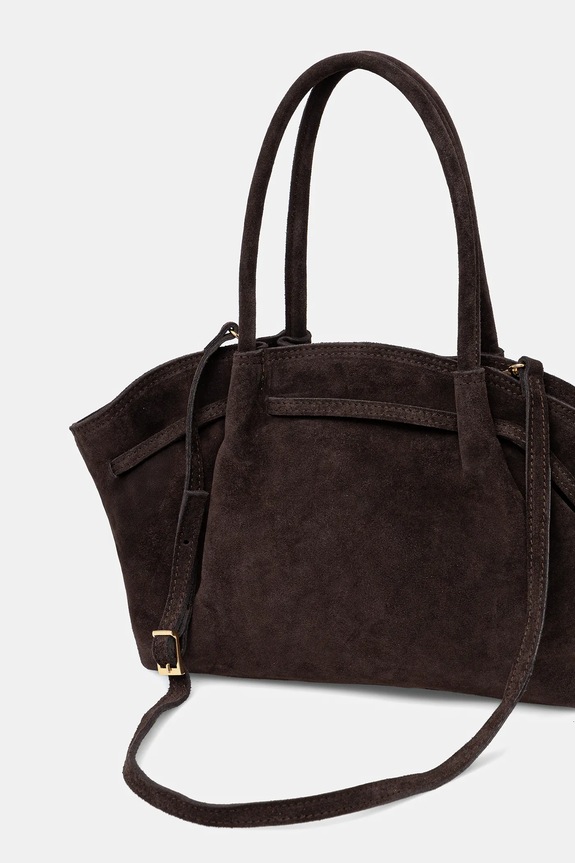 Torba od brušene kože Answear.LAB smeđa Ans01.hak