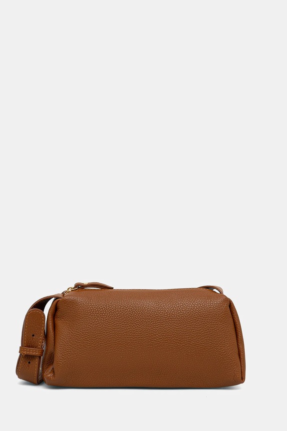 Answear.LAB borsa a mano in pelle pelle fiore marrone 242215-1.hak