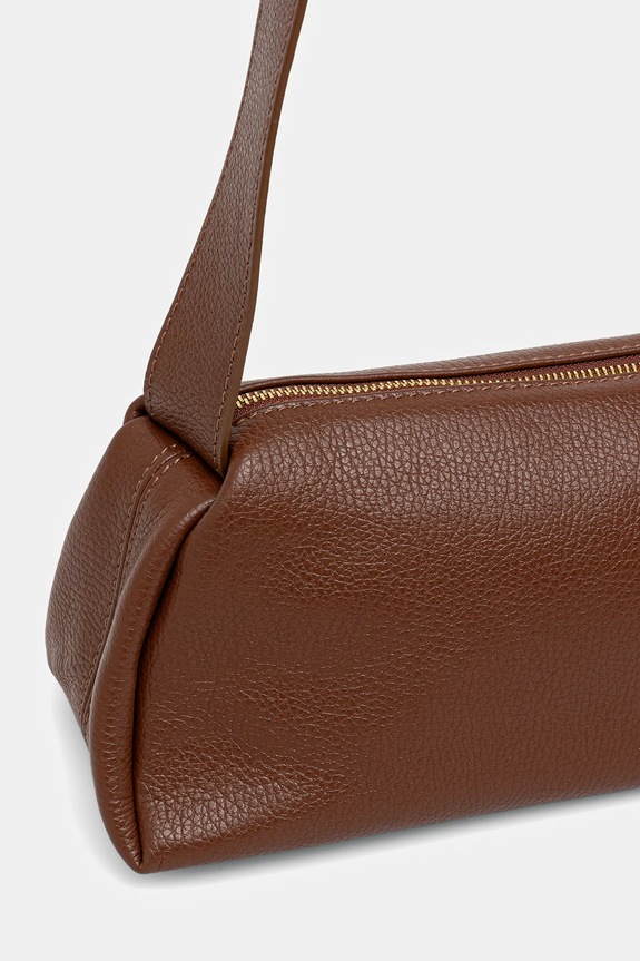 Akcesoria Answear.LAB torebka skórzana 242215-1.hak brązowy