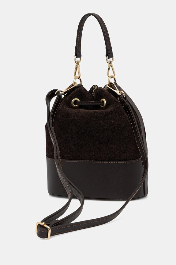 Akcesoria Answear.LAB torebka skórzana SR7DM.psr brązowy