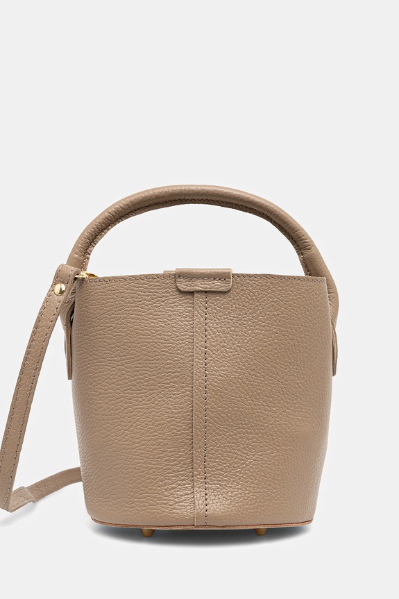 Δερμάτινη τσάντα Answear.LAB λείο δέρμα καφέ 1227.hak