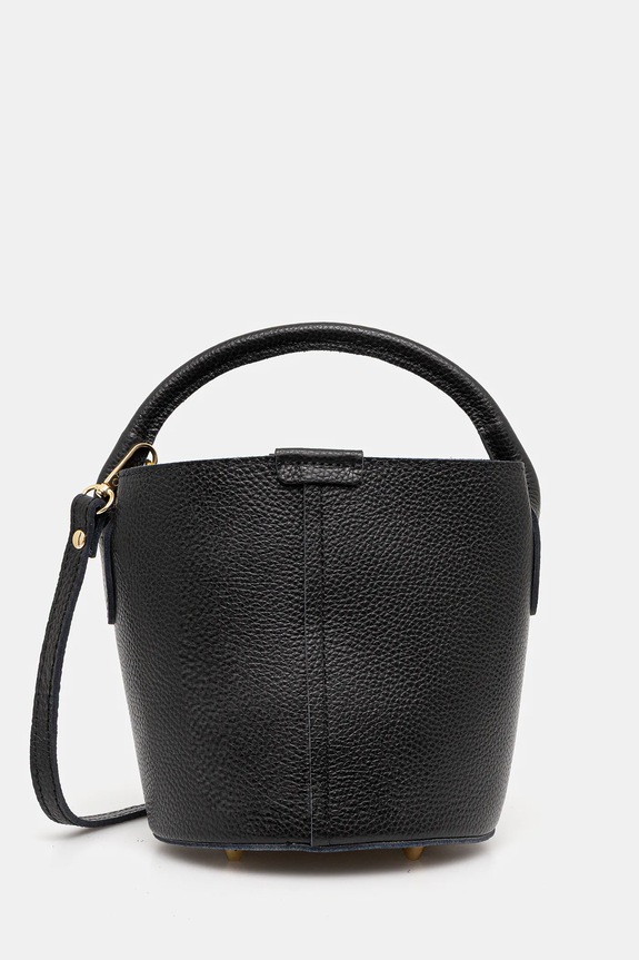 Δερμάτινη τσάντα Answear.LAB λείο δέρμα μαύρο 1227.hak