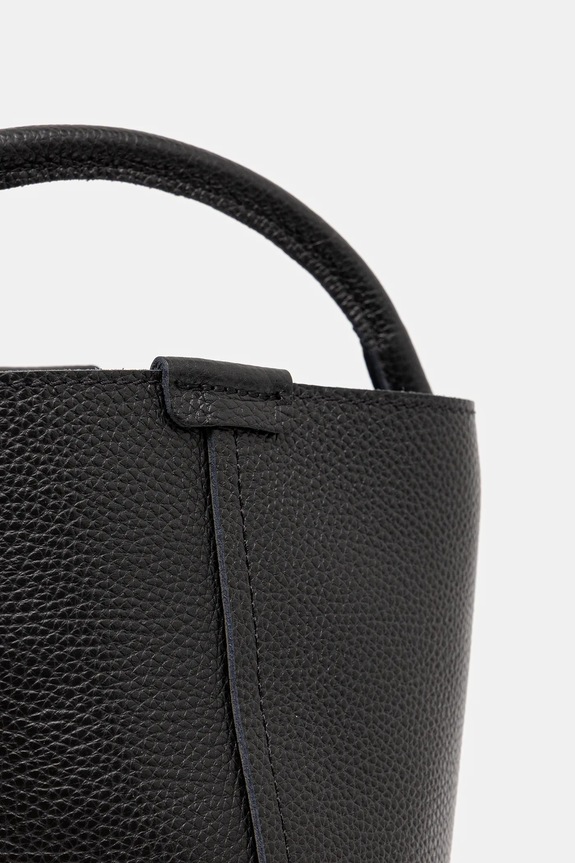 Δερμάτινη τσάντα Answear.LAB μαύρο 1227.hak