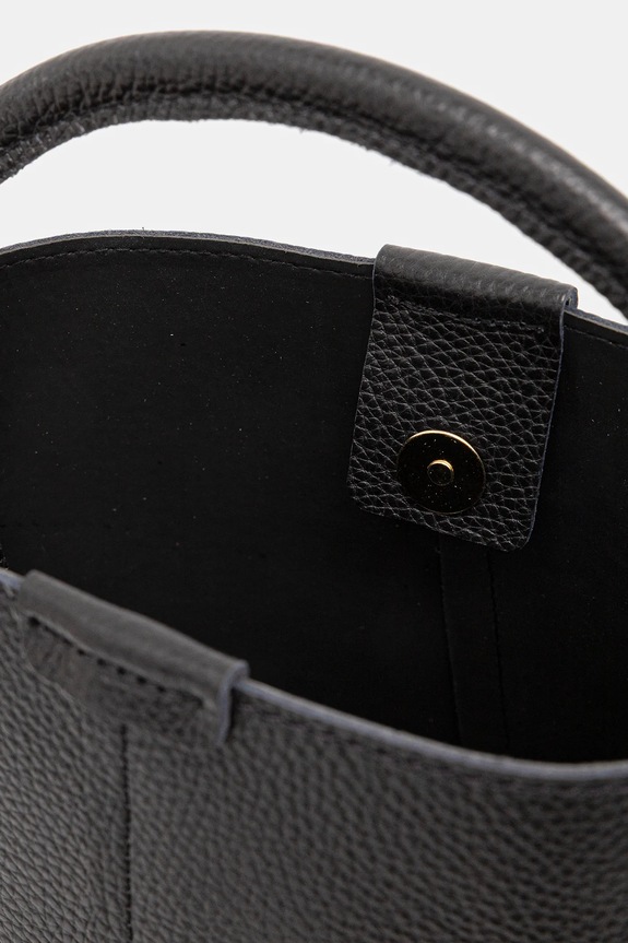 Δερμάτινη τσάντα Answear.LAB 1227.hak μαύρο