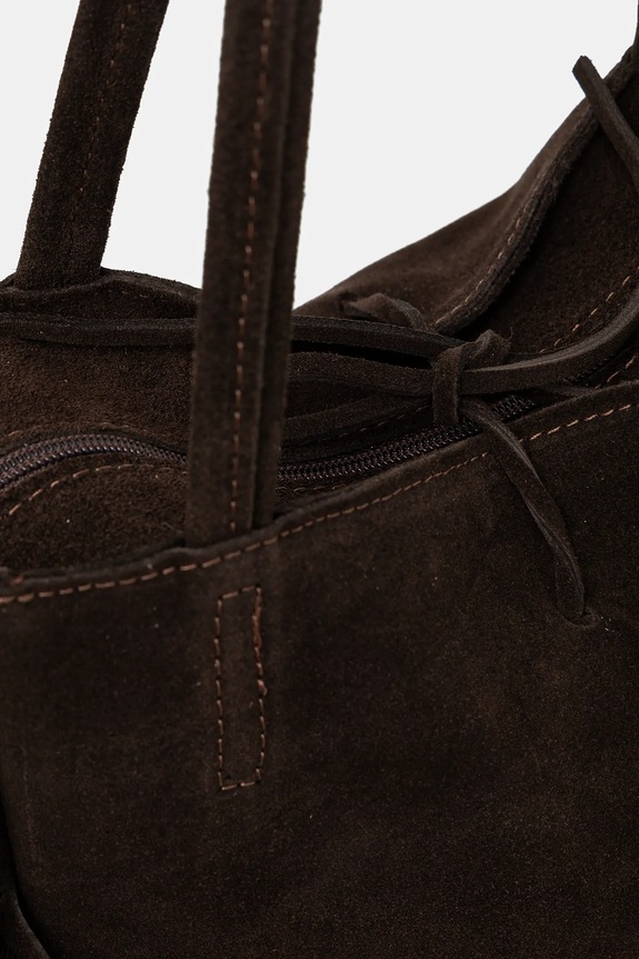 Torba od brušene kože Answear.LAB smeđa 915.hak