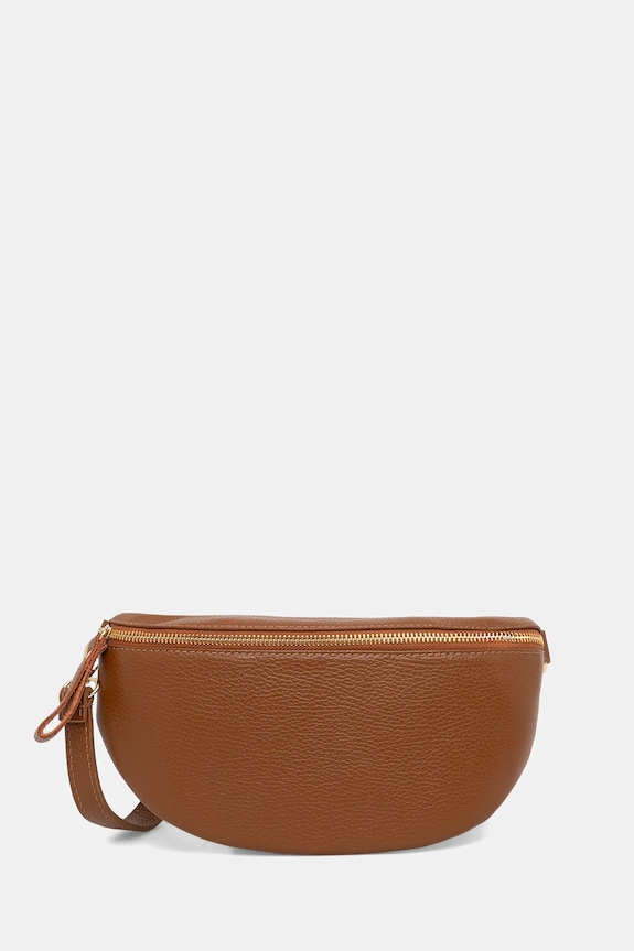 Answear.LAB borseta de piele uni maro 857.hak