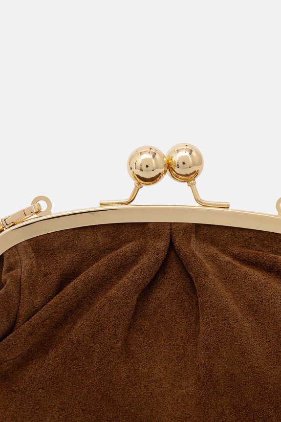 Answear.LAB pochette di pelle scamosciata marrone 1331.hak