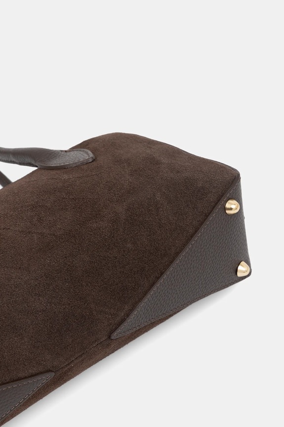 Answear.LAB torebka zamszowa mbp129ew2.iak brązowy