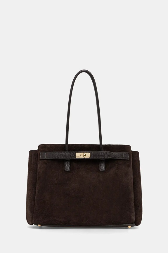 Semišová kabelka Answear.LAB semišová koža hnedá Modelo 1.9.1