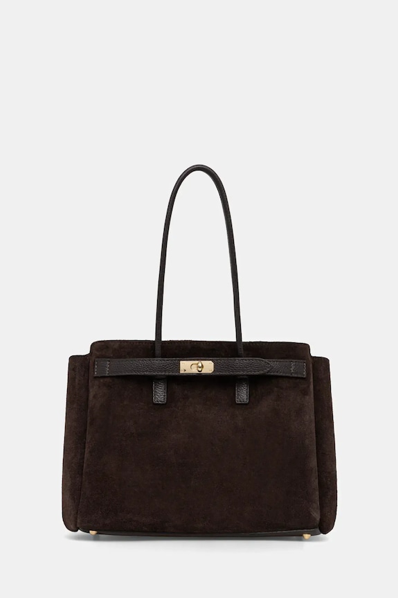 Semišová kabelka Answear.LAB semišová koža hnedá Modelo 1.9.1