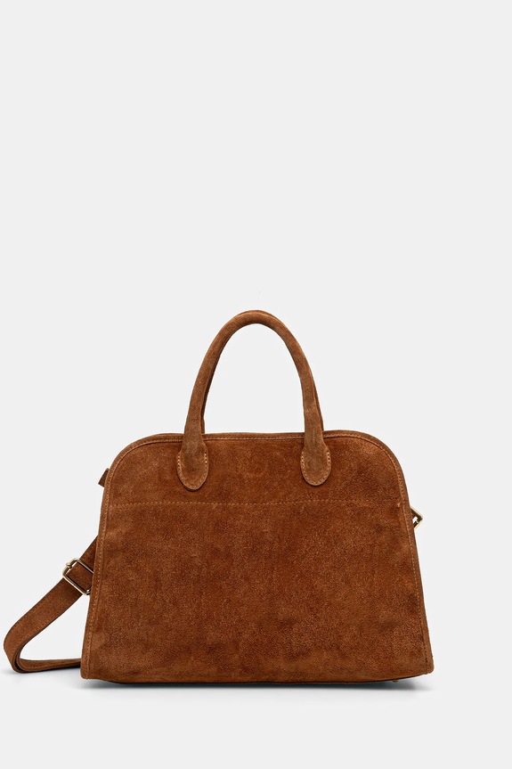 Answear.LAB velúr táska velúr bőr barna B9989.ijk