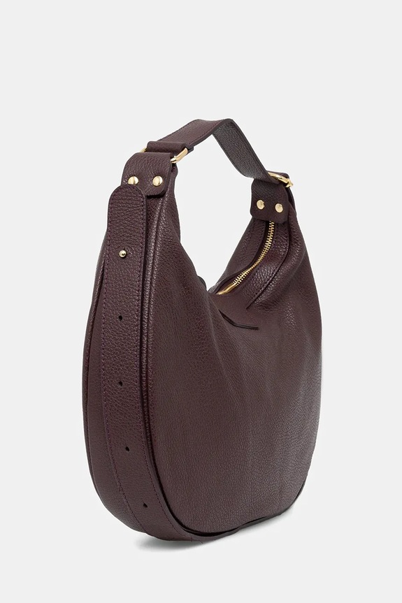 Answear.LAB poseta de piele 1363.hak burgundia WS26