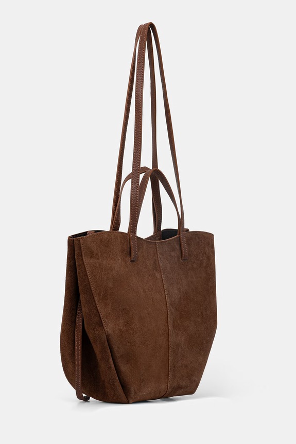 Answear.LAB torebka shopper damska skórzana C00003-G.ISR brązowy WA00