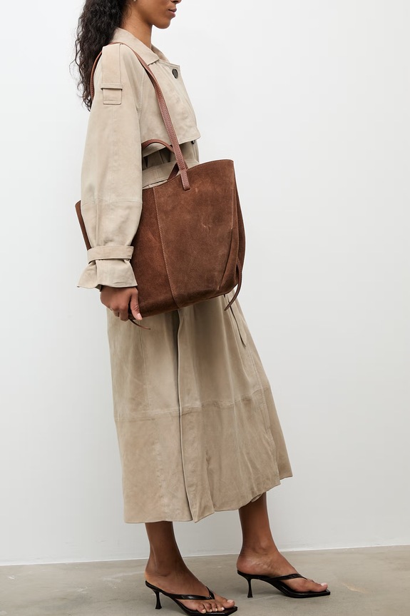 Answear.LAB torebka shopper damska skórzana C00003-G.ISR