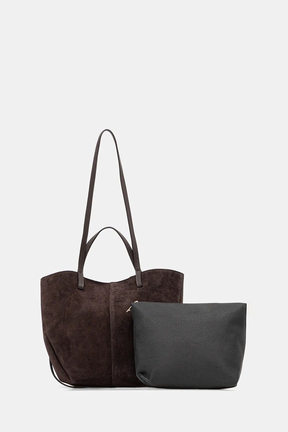 Answear.LAB torebka shopper damska skórzana C00003-G.ISR brązowy WA00