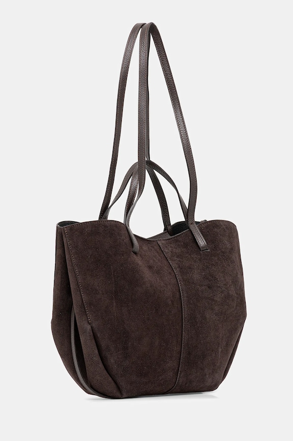 Αξεσουάρ Answear.LAB Shopper γυναικεία δερμάτινη C00003-G.ISR καφέ