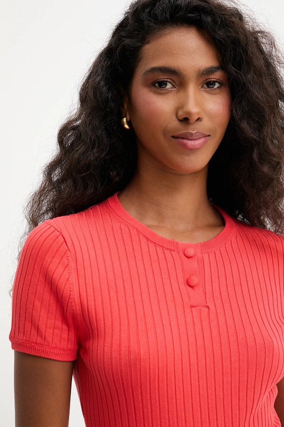 Answear.LAB t-shirt narancssárga DLV.10756.tos